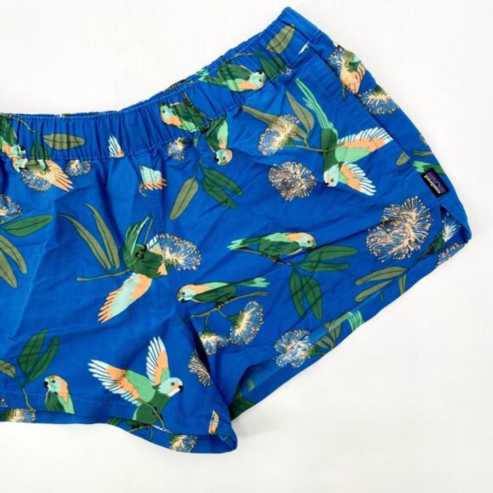 Patagonia blue floral parrot‎ baggy shorts